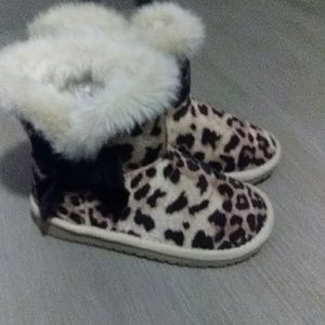 Adorable animal print booties